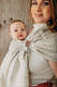 Bandolera de anillas, tejido Jacquard (100% lino) - con plegado simple - LOTUS - NATURAL - long 2.1m #babywearing