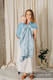Ringsling, Jacquard Weave (100% linen) - LOTUS - BLUE - standard 1.8m #babywearing