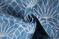 Ringsling, Jacquard Weave, with gathered shoulder (100% linen) - LOTUS - BLUE - standard 1.8m #babywearing