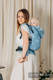 LennyGo Ergonomic Carrier, Baby Size, jacquard weave 100% linen - LOTUS - BLUE #babywearing