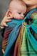 Żakardowa chusta kółkowa do noszenia dzieci, (100% bawełna), ramię bez zakładek - LITTLELOVE DŻUNGLA - standard 1.8m #babywearing