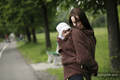 Fleece Babywearing Jacket - brown - size XL #babywearing
