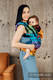LennyGo Mochila ergonómica, talla toddler, jacquard 100% algodón - RAINBOW ISLAND  #babywearing
