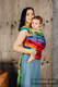 Porte-bébé LennyHybrid Half Buclke, taille standard, jacquard, 100% coton - RAINBOW ISLAND  #babywearing