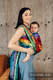Żakardowa chusta do noszenia dzieci, bawełna - TĘCZOWA WYSPA - rozmiar XL #babywearing
