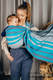 Sling, sergé brisé,  épaule sans plis (100 % coton) - MISTY MORNING - standard 1.8m #babywearing