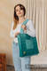 Shoulder bag made of wrap fabric (100% cotton) - LITTLE HERRINGBONE OMBRE GREEN - standard size 37cmx37cm #babywearing