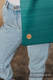 Sac à bandoulière en retailles d’écharpes (100 % coton) - LITTLE HERRINGBONE OMBRE GREEN  #babywearing