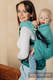 Ensemble protège bretelles et sangles pour capuche (60% coton, 40% polyester) - LITTLE HERRINGBONE OMBRE GREEN  #babywearing
