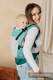 Porte-bébé en maille LennyUpGrade, taille standard, tissage herringbone (75% coton, 25% polyester) - LITTLE HERRINGBONE OMBRE GREEN  #babywearing