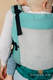 Mochila portabebé LennyUpGrade de malla, talla estándar, tejido Herringbone (75% algodón, 25% poliéster)  - LITTLE HERRINGBONE OMBRE GREEN  #babywearing
