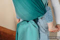 Baby Wrap, Herringbone Weave (100% cotton) - LITTLE HERRINGBONE OMBRE GREEN - size S (grade B) #babywearing