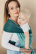 Baby Wrap, Herringbone Weave (100% cotton) - LITTLE HERRINGBONE OMBRE GREEN - size L (grade B) #babywearing