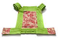 Nosidełko dla dzieci MEI-TAI z kapturkiem, bawełna skośno-krzyżowa, zielone #babywearing