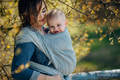 Baby Wrap, Jacquard Weave (100% linen) - TERRA - RUSTLE - size L #babywearing