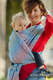 Fascia portabebè, tessitura Jacquard (100% lino) - TERRA - HUMMING - taglia L #babywearing