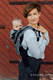 Nosidło Klamrowe ONBUHIMO  z tkaniny żakardowej (100% len), rozmiar Toddler - LOTOS - CZARNY  #babywearing