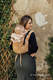 Lenny Buckle Onbuhimo baby carrier, toddler size, jacquard weave (100% linen) - LOTUS - GOLD  #babywearing