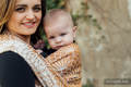 Fular, tejido jacquard (100% lino) - LOTUS - GOLD - talla XL #babywearing