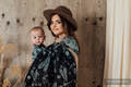 Baby Wrap, Jacquard Weave (60% cotton 28% linen 12% tussah silk) - DRAGONFLY - TWO ELEMENTS - size XS #babywearing