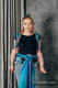 LennyHybrid Half Buckle Tragehilfe, Größe Preschool, Jacquardwebung, 100% Baumwolle - PEACOCK’S TAIL - FANTASY #babywearing