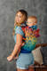 Ergonomische Tragehilfe LennyGo, Größe Toddler, Jacquardwebung, 100% Baumwolle - RAINBOW CHEVRON  #babywearing
