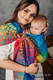 Ringsling, Jacquard Weave (100% cotton), with gathered shoulder - RAINBOW CHEVRON - standard 1.8m #babywearing