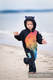 Bear Romper - size 104 - Black & Rainbow Lotus (grade B) #babywearing
