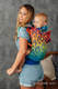 LennyGo Ergonomic Carrier, Toddler Size, jacquard weave 100% cotton - RAINBOW CHEVRON  #babywearing