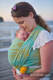 Baby Wrap, Jacquard Weave (86% cotton, 14% viscose) - PAISLEY - GLOWING DROPLETS - size L #babywearing