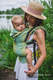 LennyGo Ergonomic Carrier, Baby Size, jacquard weave (86% cotton, 14% viscose) - PAISLEY - GLOWING DROPLETS #babywearing
