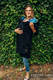 Asymmetrical Hoodie - Black with Rainbow Lotus - size 4XL #babywearing