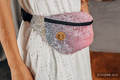 Waist Bag made of woven fabric, (100% cotton) - WILD WINE - VINEYARD #babywearing