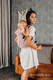 Nosidło Klamrowe ONBUHIMO z tkaniny żakardowej (100% bawełna), rozmiar Toddler - DZIKIE WINO - VINEYARD #babywearing