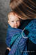 Bandolera de anillas, tejido Jacquard (100% algodón) - con plegado simple - PEACOCK'S TAIL - PROVANCE- standard 1.8m #babywearing