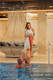 Sling de piscine (100% polyester), avec épaule sans plis - GREY MESH - standard 1.8m #babywearing