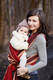Chusta do noszenia dzieci, tkana splotem skośno-krzyżowym, bawełna z wełną - Klon - rozmiar L #babywearing