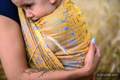 Baby Wrap, Jacquard Weave (95% cotton, 5% metallised yarn) - HARVEST - FIELDS OF GOLD - size L #babywearing