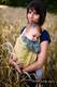 Baby Wrap, Jacquard Weave (95% cotton, 5% metallised yarn) - HARVEST - FIELDS OF GOLD - size XS #babywearing
