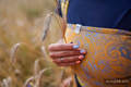 Baby Wrap, Jacquard Weave (95% cotton, 5% metallised yarn) - HARVEST - FIELDS OF GOLD - size L #babywearing