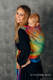 Porte-bébé LennyHybrid Half Buclke, taille preschool, jacquard, 100% coton - RAINBOW LOTUS #babywearing