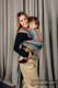 Mochila LennyHybrid Half Buckle, talla estándar, sarga cruzada 100% algodón - OASIS (grado B) #babywearing
