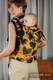 LennyGo Ergonomic Carrier, Baby Size, jacquard weave 100% cotton - LOVKA MUSTARD & NAVY BLUE  #babywearing
