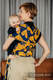 Baby Wrap, Jacquard Weave (100% cotton) - LOVKA MUSTARD & NAVY BLUE - size XS #babywearing