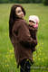 Fleece Babywearing Jacket - brown - size XL #babywearing