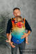 Ergonomische Tragehilfe LennyGo, Größe Baby, Jacquardwebung, 100% Baumwolle - RAINBOW PEACOCK’S TAIL  #babywearing