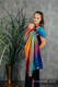 Ringsling, Jacquard Weave (100% cotton), with gathered shoulder - RAINBOW PEACOCK’S TAIL - standard 1.8m #babywearing