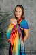 Ringsling, Jacquard Weave (100% cotton), with gathered shoulder - RAINBOW SYMPHONY - standard 1.8m #babywearing