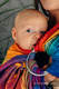 Ringsling, Jacquard Weave (100% cotton), with gathered shoulder - RAINBOW SYMPHONY - standard 1.8m #babywearing