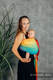 Chusta kółkowa, splot żakardowy, ramię bez zakładek (100% bawełna) - TĘCZOWA SYMFONIA - standard 1.8m #babywearing